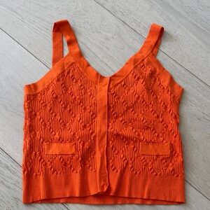 Oo La, La Couture Orange Textured Knit Camisole
